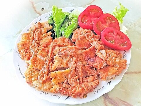 スタミナつく!とんかつの味噌にんにくソース乗せ♪